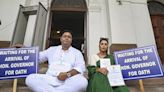 New Trinamool MLAs protest, want Governor to administer oath in Assembly