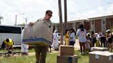 National Eucharistic Pilgrims serve the poor with ‘Boxes of Mercy’