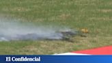 "¡Hay fuego! Lo más raro que he visto jamás": la insólita bandera roja en el GP de China 1 por un incendio en la hierba