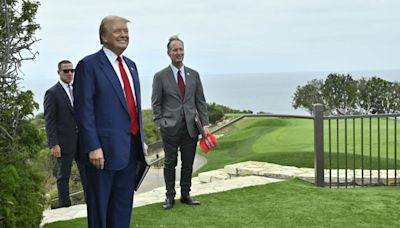 Trump talks landslides, calls California “a mess” at Rancho Palos Verdes press conference