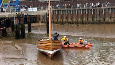 RNLI springs into action as eight people stranded