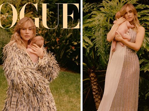 Suki Waterhouse Poses With Her & Robert Pattinson's Newborn Daughter for British Vogue