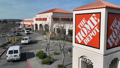 Home Depot’s stock drops as higher rates hurt spending on home improvement