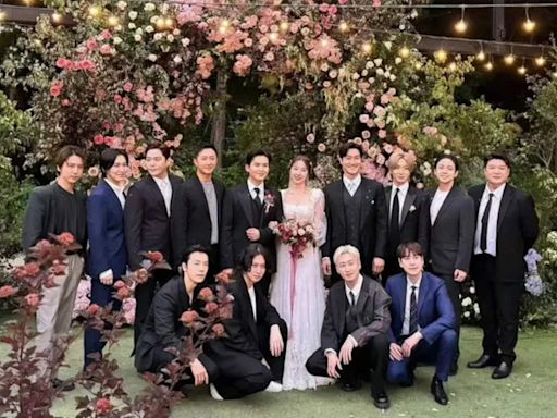 All Super Junior members reunite at Ryeowook's wedding