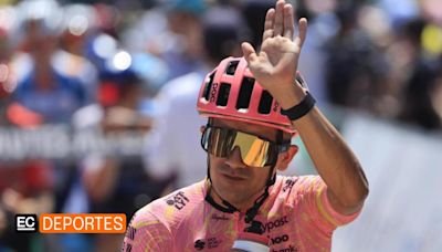 Richard Carapaz en el Tour de Francia, etapa 19