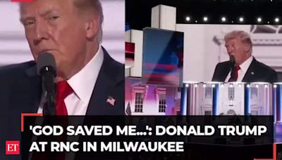 'God saved me...,' says Donald Trump, pitches himself as President for 'all of America'