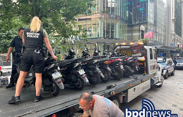 Boston Police seize 9 more mopeds in city crackdown