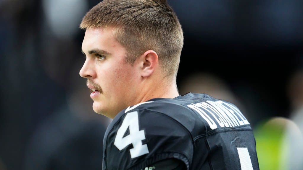 Raiders QB Aidan O'Connell explains why he switched out of Derek Carr's number