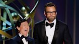 Ken Jeong and Joel McHale Poke Fun at Jo Koy's Golden Globes Monologue at 2023 Emmys