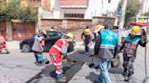 Restringen circulación de motorizados en calles del centro de La Paz por bacheo - El Diario - Bolivia