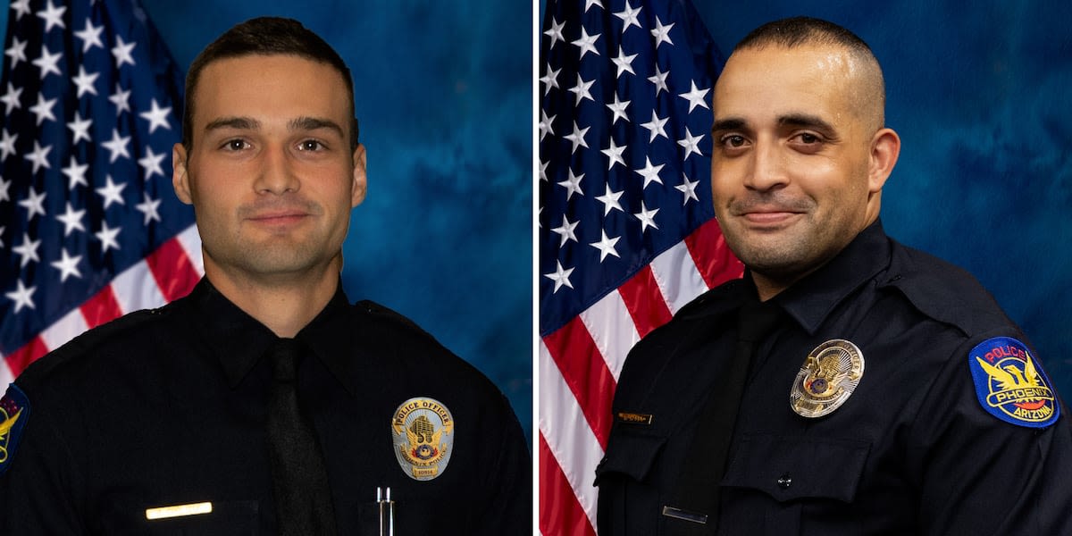 Authorities identify 2 Phoenix police officers shot in line of duty; 1 in critical