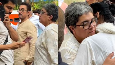 Aamir Khan's Ex-Wife Reena Dutta Gets Emotional At Father's Last Rites, Kiran Rao & Junaid Khan Attend (VIDEO)