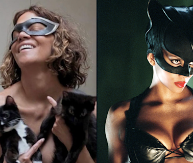 Halle Berry Channels ‘Catwoman’ In Topless Photoshoot With Rescue Cats