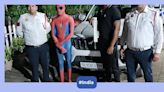 Slipper-wearing Spider-Man takes SUV ride on bonnet, lands in Delhi Police web