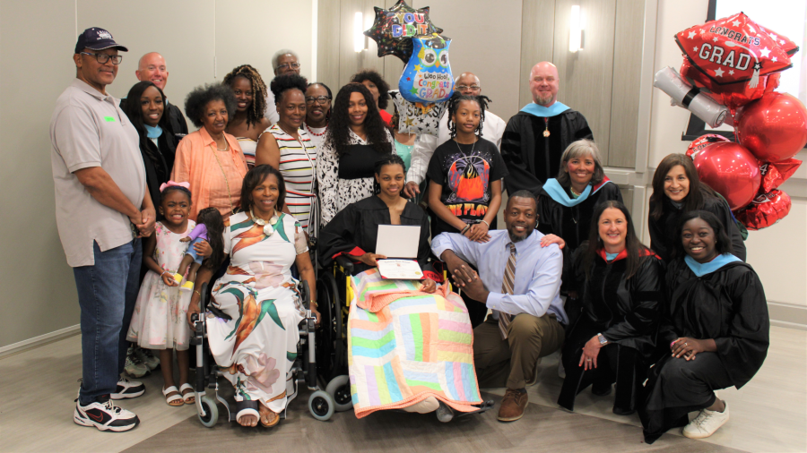 Piedmont hosts student’s graduation after unexpected hospitalization