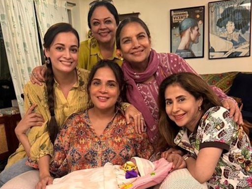 Richa Chadha's Baby Girl Meets 'Masis' Shabana Azmi, Urmila Matondkar, Dia Mirza, Tanvi Azmi. See PIC