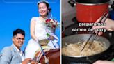 Japonesa se casa con mexicano y se viraliza al hacer fusión gastronómica; así preparó ramen con carnitas