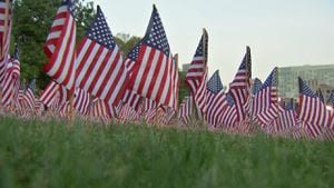 Thousands visit Memorial Day flag garden on Boston Common