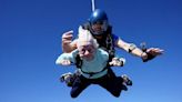 Woman, 104, skydives out of plane in world record attempt as she claims ‘age is just a number’