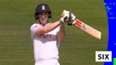 England v West Indies: Harry Brook pulls Shamar Joseph for six