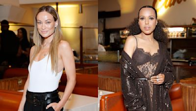 Kerry Washington Embraces Lace in Slipdress, Olivia Wilde Goes Black and White and More Stars at Michael Kors Dinner Party
