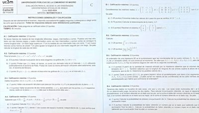 “Redacción mejorable” y “preguntas no habituales”: examen a la polémica prueba de Matemáticas de la EVAU de Madrid