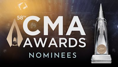 Here are the nominees for the 58th annual CMA Awards on ABC