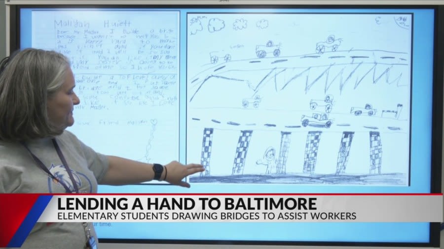 Longview second graders design replacements for fallen Baltimore bridge