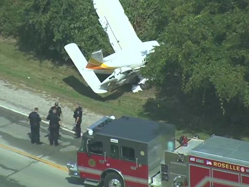 Small plane crashes in suburban Roselle