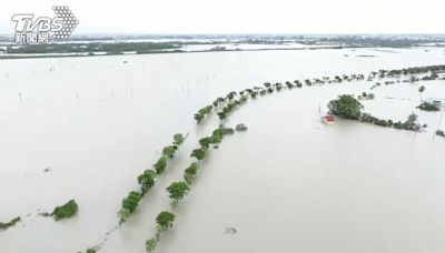 台南溪北還在淹！八掌溪溢堤 後壁、鹽水變「水世界」空拍曝