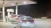 Driverless car hits vehicle at gas pump, woman arrested