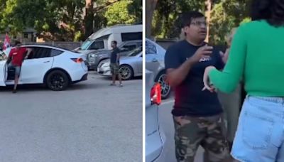 Man Blocks Parking Spot For His Friend, Gets In Argument With Another Driver. Internet Loves It - News18