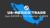 FreightWaves Infographics: US-Mexico trade tops $200B in first quarter of 2024