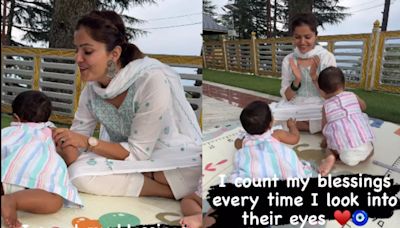 Rubina Dilaik Shares Sweet Post As Her Twin Babies Turn 8 Months Old, See Pic