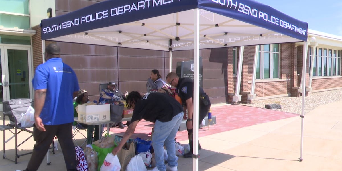 South Bend police “Stock Up For Summer” at annual food drive