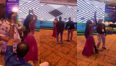 Video: Vulgar Dance Show At Medical Conference In Chennai; Male Doctors Whistle, Perform Moves With Dancer Holding...