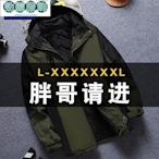 [薄款加絨 L-7XL]衝鋒衣男 棉衣大碼加絨加厚衝鋒衣 外套男 防風防寒保暖耐磨耐髒勞保服棉襖--勁霸服飾