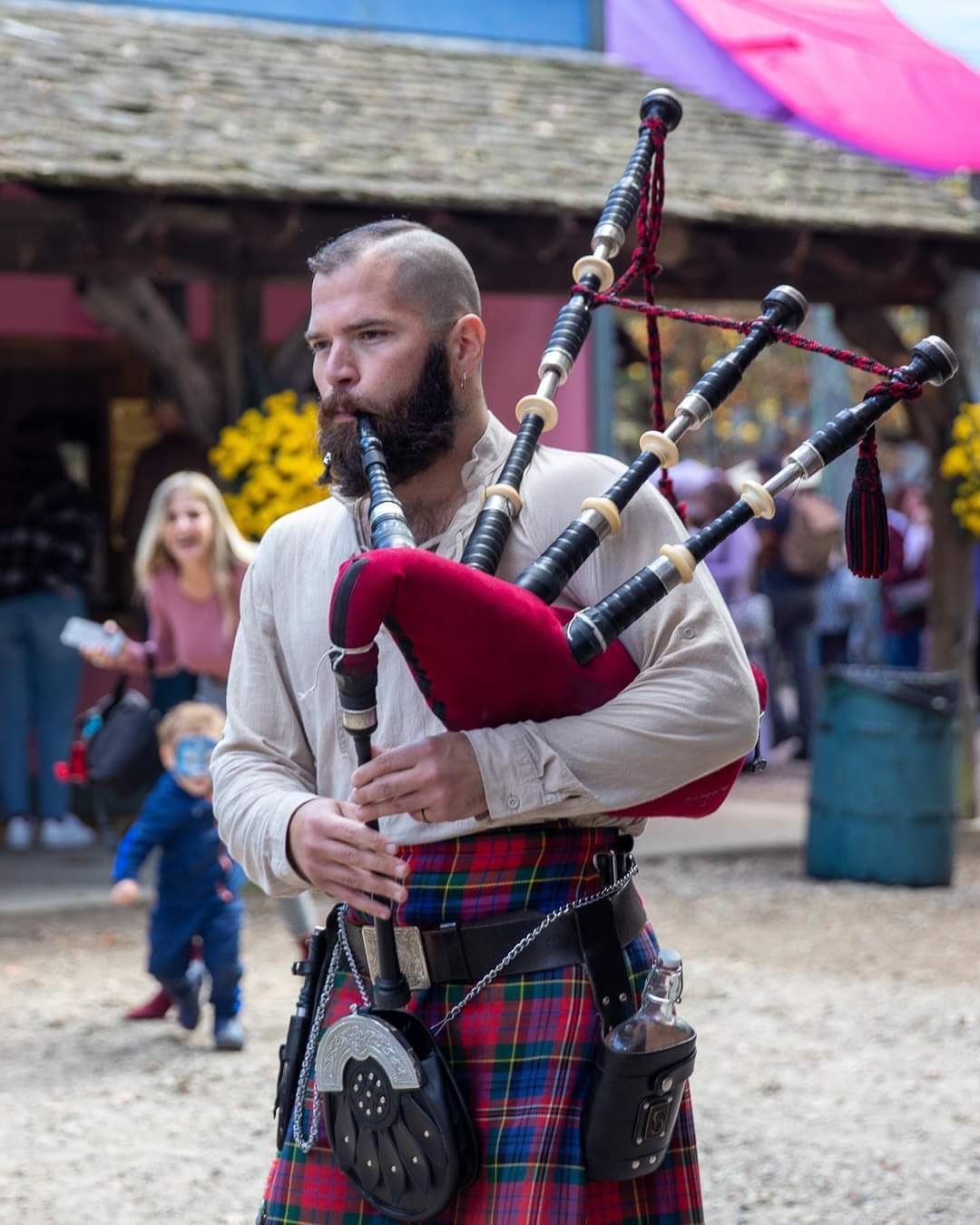 Pipe dream: For this RI bagpiper, performing at King Richard's Faire feels full circle