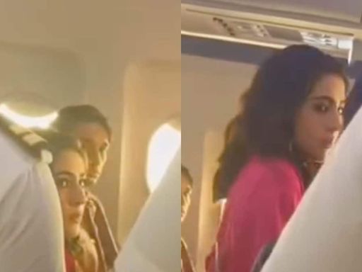 Sara Ali Khan Gets Angry As Air Hostess Spills Juice on Her Dress; SHOCKING Video Goes Viral | Watch - News18