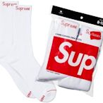 【IMP】 正品 2016 SS 春夏 Supreme  Hanes Socks 一包4雙 長襪 襪子 白 余文樂