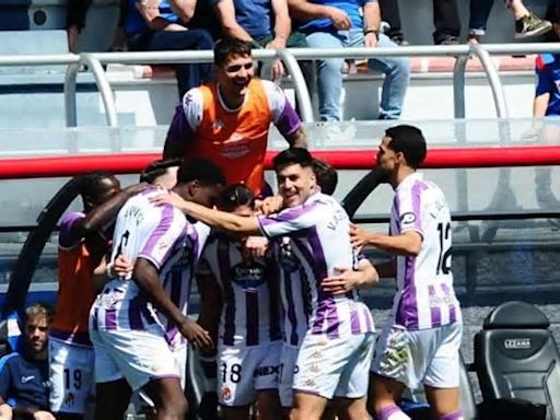 El Real Valladolid se propulsa hacia la cumbre con una goleada en Lezama