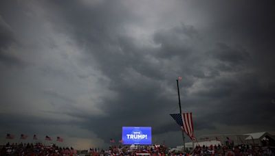 Trump cancels North Carolina rally due to storm