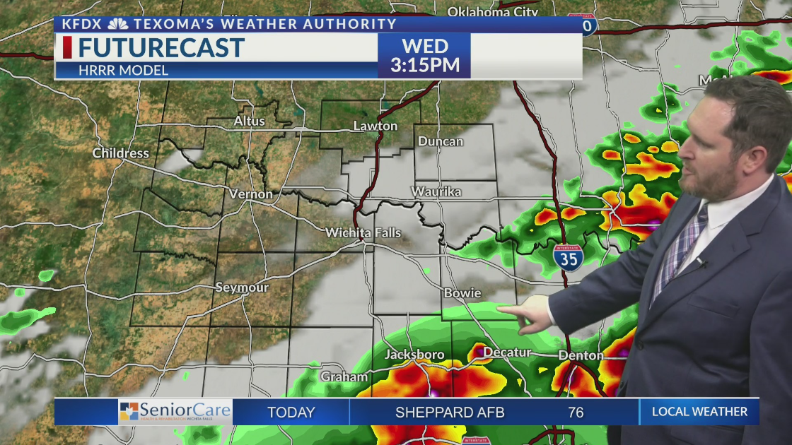 Scattered storms expected both Wednesday and Thursday