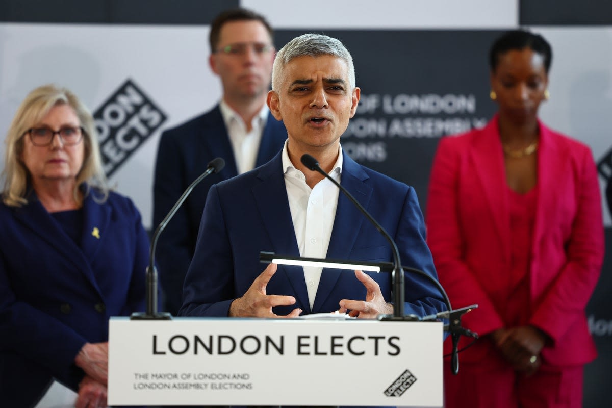 London mayoral election results LIVE: Sadiq Khan 'beyond humbled' as he wins historic third term in City Hall