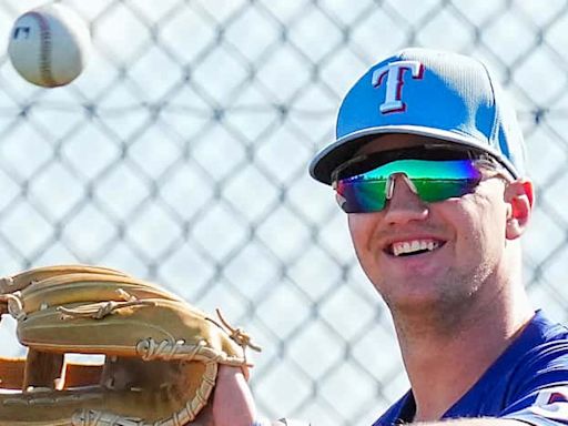 Rangers 3B Josh Jung hits off tee, will continue rehab through All-Star break