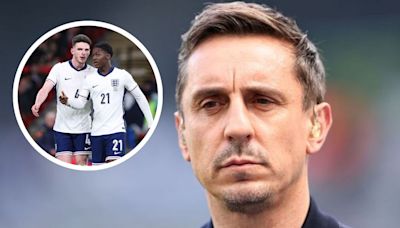 Gary Neville intrigued by Gareth Southgate's uncharacteristic 'dream midfield' selection