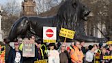 ‘Honk if you hate Ulez’ Trafalgar Square protesters urge motorists