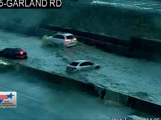 Flooding on IH635 in Dallas stranded motorists on morning commute