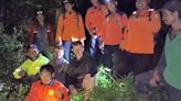 Two British tourists grin as they are rescued from volcano in Bali after going missing overnight