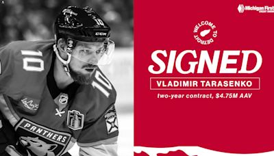 Red Wings sign Vladimir Tarasenko to two-year contract | Detroit Red Wings